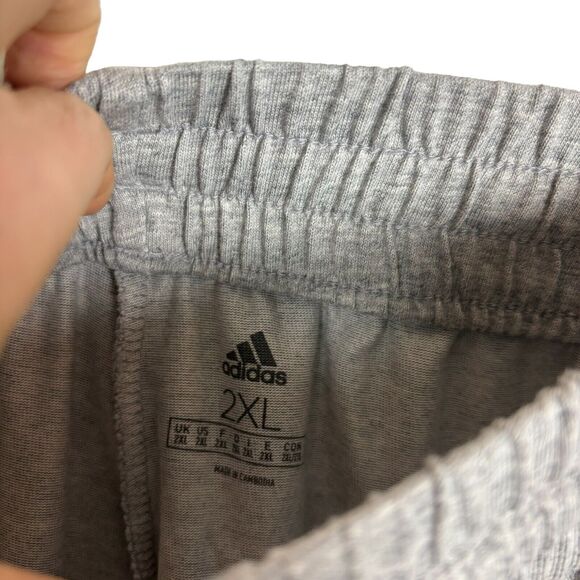 Adidas Gray Sweatpants Men's Size 2XL Pockets - Picture 3 of 4